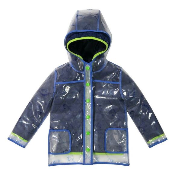 Kids/Boys Andy & Evan Blue Florescent Green & Yellow 3-In-1 Jacket Size 5